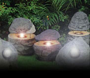 Picture of low voltage outdoor lights.